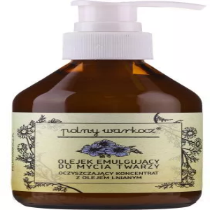 Polny warkocz olejek emulgujący do mycia twarzy z olejem lnianym 150 ml
