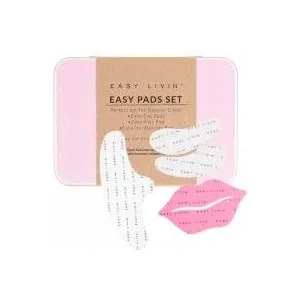 Easy Livin Pads Set Zestaw Wielorazowe Płatki Pod Oczy 2 Szt + Wielorazowy Płatek Na Czoło 1 Usta