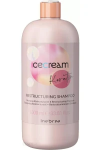Inebrya Ice Cream Keratin Restrukturyzujący Szampon Do Włosów Z Keratyną 1000 ml