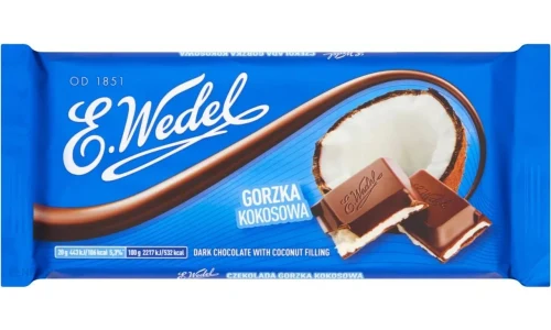 Lotte Wedel Czekolada Gorzka Kokosowa 100G