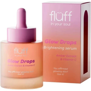 Fluff In Your Soul Glow Drops Serum rozświetlające z ekstraktem z bursztynu i witaminą C