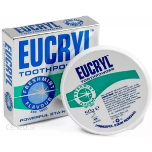 Eucryl Freshmint w rankingu proszków do wybielania zębów