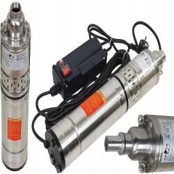 Pompa do podlewania ogrodu głębinowa śrubowa do wody studni 550W 60M