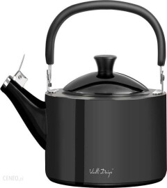 Czajnik na gaz Polerowany Diamante Vialli Design z gwizdkiem, w kolorze grafitowym 1,5 l