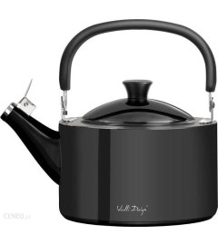 Czajnik na gaz Polerowany Diamante Vialli Design z gwizdkiem, w kolorze grafitowym 1,5 l