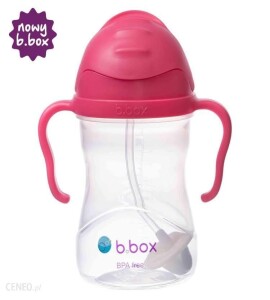 Kubek ze słomką dla dzieci B.Box Malinowy 240 ml
