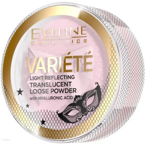 Eveline Cosmetics Variete Light Reflecting Translucent Loose Powder with hyaluronic acid transparentny puder odbijający światło z kwasem hialuronowym 