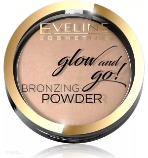 Puder brązujący - Eveline Glow&amp;amp;Go  wypiekany w odcieniu 01 Go Hawaii