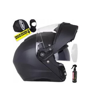 Kask Szczękowy - Hjc I90 Black  czarny mat Pinlock 