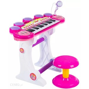 Keyboard dla dzieci - Kinderplay  Organy Mikrofon Panno Stołek