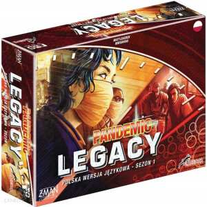 Kooperacyjna gra planszowa - Pandemic Legacy (Pandemia) Sezon 1 Edycja Czerwona