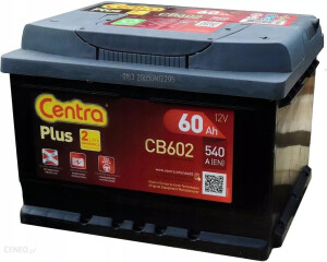 Akumulator 60Ah - Centra Plus 60Ah 540A Cb602
