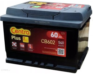 Akumulator 60Ah - Centra Plus 60Ah 540A Cb602