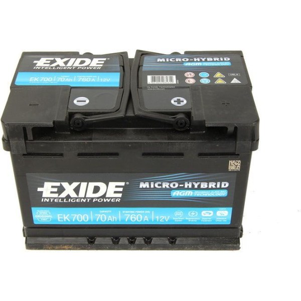Exide Start-Stop AGM EK700 70 Ah 760 A