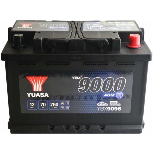 Yuasa YBX9000 YBX9096 70 Ah 760 A