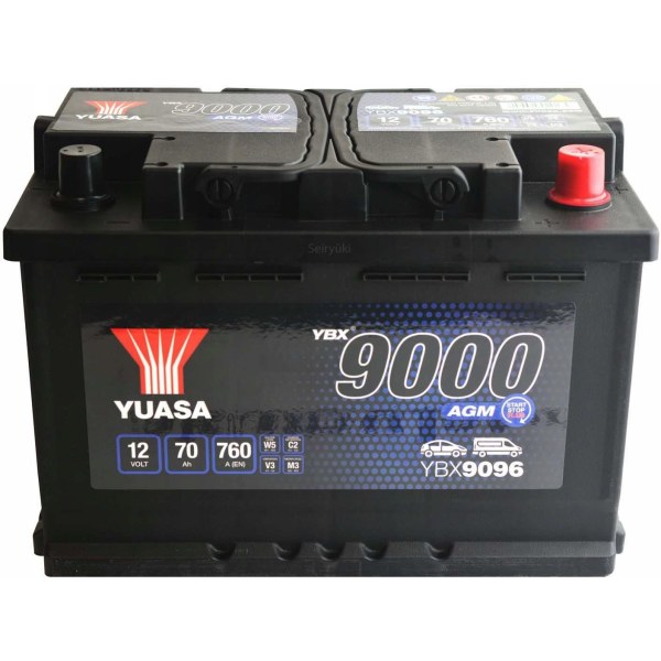 Yuasa YBX9000 YBX9096 70 Ah 760 A