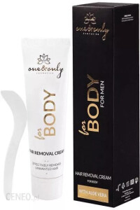 Krem do depilacji dla mężczyzn -  One&amp;Only For Body For Men Hair Removal Cream Aloe Vera
