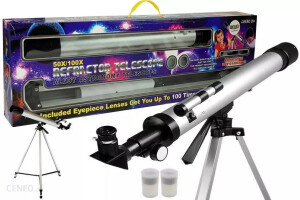 Teleskop dla dzieci - Lean Teleskop Luneta Edukacyjny Dla Dzieci 50X 100X 7044