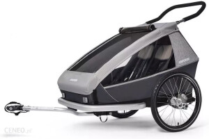 Przyczepka rowerowa dla dzieci - Croozer Kid Keeke 2 Stone Grey
