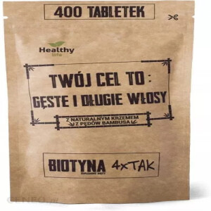 Twój Cel to GĘSTE I DŁUGIE WŁOSY Biotyna 4 x TAK 400 tabletek 
