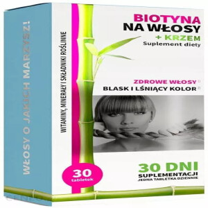Noble Health Biotyna na włosy + krzem 30 tabletek