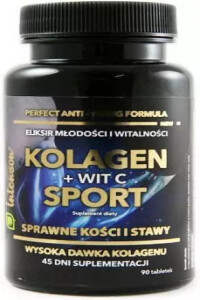 INTENSON Kolagen + WIT C SPORT 90 tabletek 