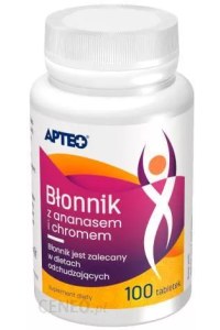 Błonnik z ananasem i chromem, 100 tabletek