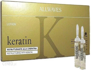 Allwaves Lotion Restructuring With Keratin Ampułki z Keratyną Regenerujące Włosy 10 ml 
