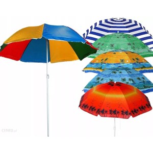 Duży Parasol Ogrodowy Plażowy Składany 175/180 cm