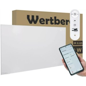 Wertberg IR 6.65 - panel grzewczy - grzejnik na podczerwień , WiFi + pilot