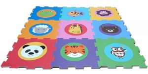 Mata piankowa Smily Play puzzle podłogowe zwierzęta kolorowa pianka zabawka dla dzieci 10 miesięcy+ SP84004 AN0077