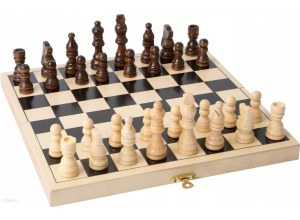 Gra planszowa Small Foot Szachy drewniane w Skrzyneczce gra logiczna