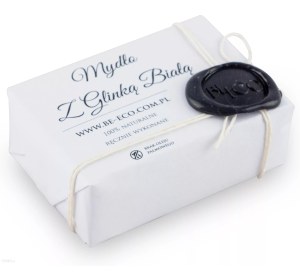 BeEco - Naturalne, ręcznie robione mydło z glinką białą 100 g 