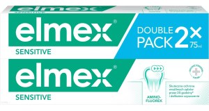 Elmex Sensitive Pasta do zębów wrażliwych z aminofluorkiem 2 x 75 ml