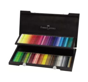 Faber Castell Kredki A.Dürer 120 szt. + Akcesoria Drewniana Kaseta