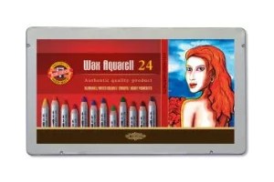 KOH-I-NOOR KREDKI WAX AQUARELL ZESTAW 24 KO
