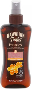 Hawaiian Tropic Protective olejek do opalania w sprayu Spf 8 200 ml