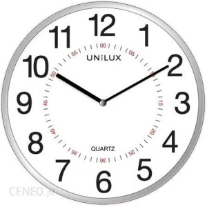 UNILUX ZEGAR ŚCIENNY ARIA METAL SZARY