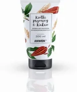 Anwen maska do włosów wysokoporowatych kiełki pszenicy i kakao - tubka 200 ml