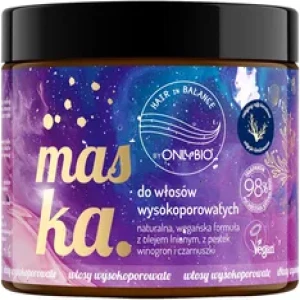 Hair Balance by ONLYBIO Maska do włosów wysokoporowatych 400 ml