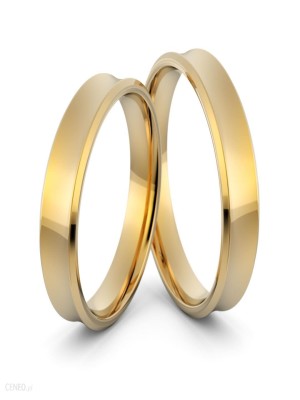 Obrączki ślubne do 3000zł klasyczne wklęsłe 4 mm