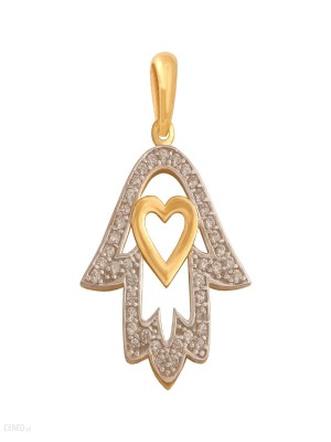 Biżuteria dla dziecka do 500 zł - Wisiorek ważka dla dziecka - żółte i białe złoto 585/14k