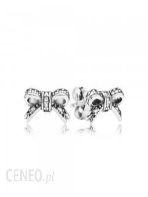 Biżuteria dla dziecka do 500 zł - Kolczyki dziewczęce KOKARDKI cyrkonie