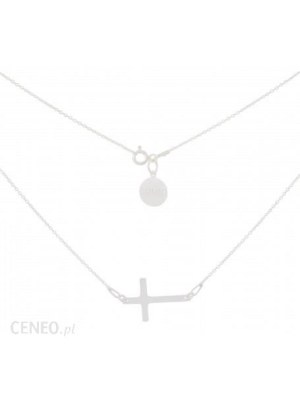Srebrny naszyjnik do 500zł Silver (925) choker necklace with crosses - G0133N