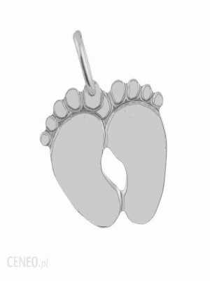 Srebrny naszyjnik do 500zł Silver (925) necklace - little feets - R0216N