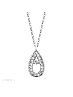 Srebrny naszyjnik do 500zł Silver (925) necklace - teardrop with zirconia - Z1524N