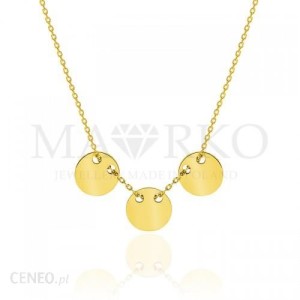 Złoty naszyjnik do 1000 zł Celebrytka Marko