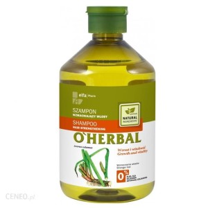 OHerbal - Szampon wzmacniający włosy (przeciw wypadaniu) z ekstraktem z korzenia z tataraku