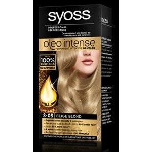 Syoss Oleo Intense farba do włosów trwale koloryzująca z olejkami 8-05 Beżowy blond 115ml