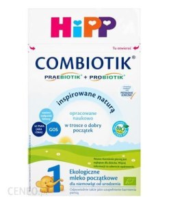 Mleko modyfikowane  dla noworodków HIPP 1 BIO Combiotik - mleko początkowe 600G